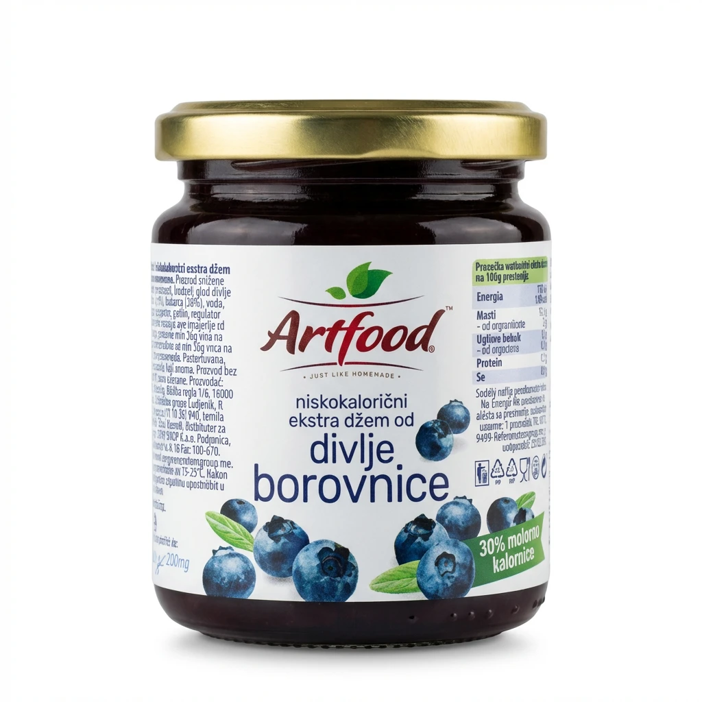 Džem od divlje borovnice 300 g Artfood biotacka prodavnica zdrave hrane