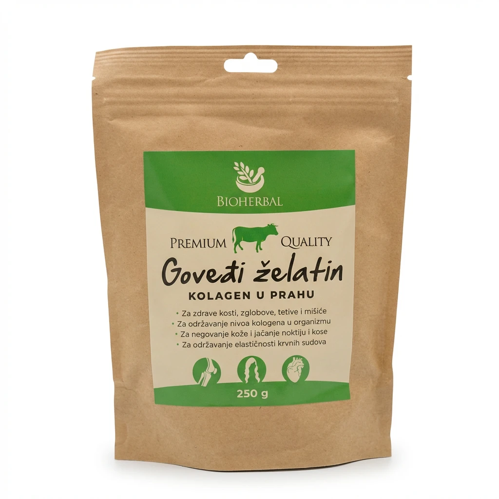 Goveđi želatin 250 g Bioherbal biotacka prodavnica zdrave hrane