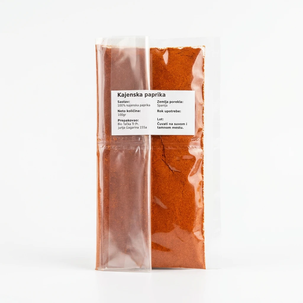 Kajenska paprika 100 g biotacka prodavnica zdrave hrane