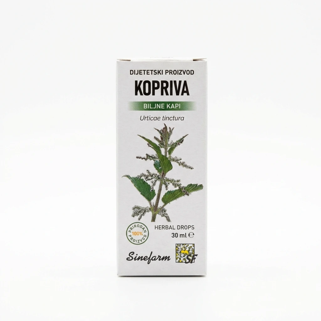Kopriva kapi 30 ml Sinefarm biotacka prodavnica zdrave hrane