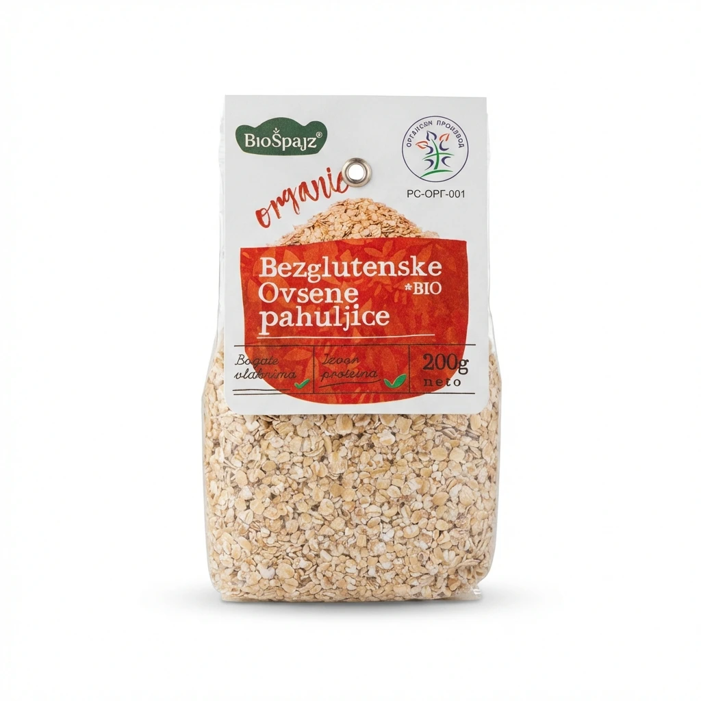 Ovsene pahuljice bez glutena 200 g Bio Špajz biotacka prodavnica zdrave hrane