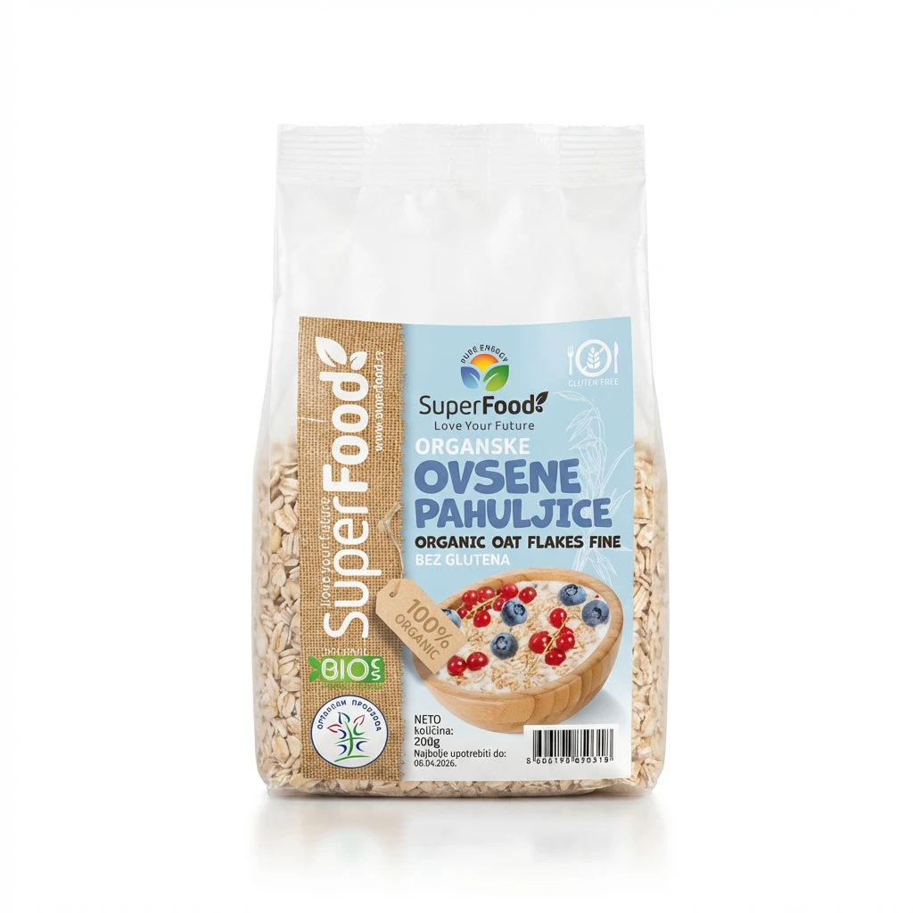 Ovsene pahuljice bez glutena 200 g Superfood biotacka prodavnica zdrave hrane