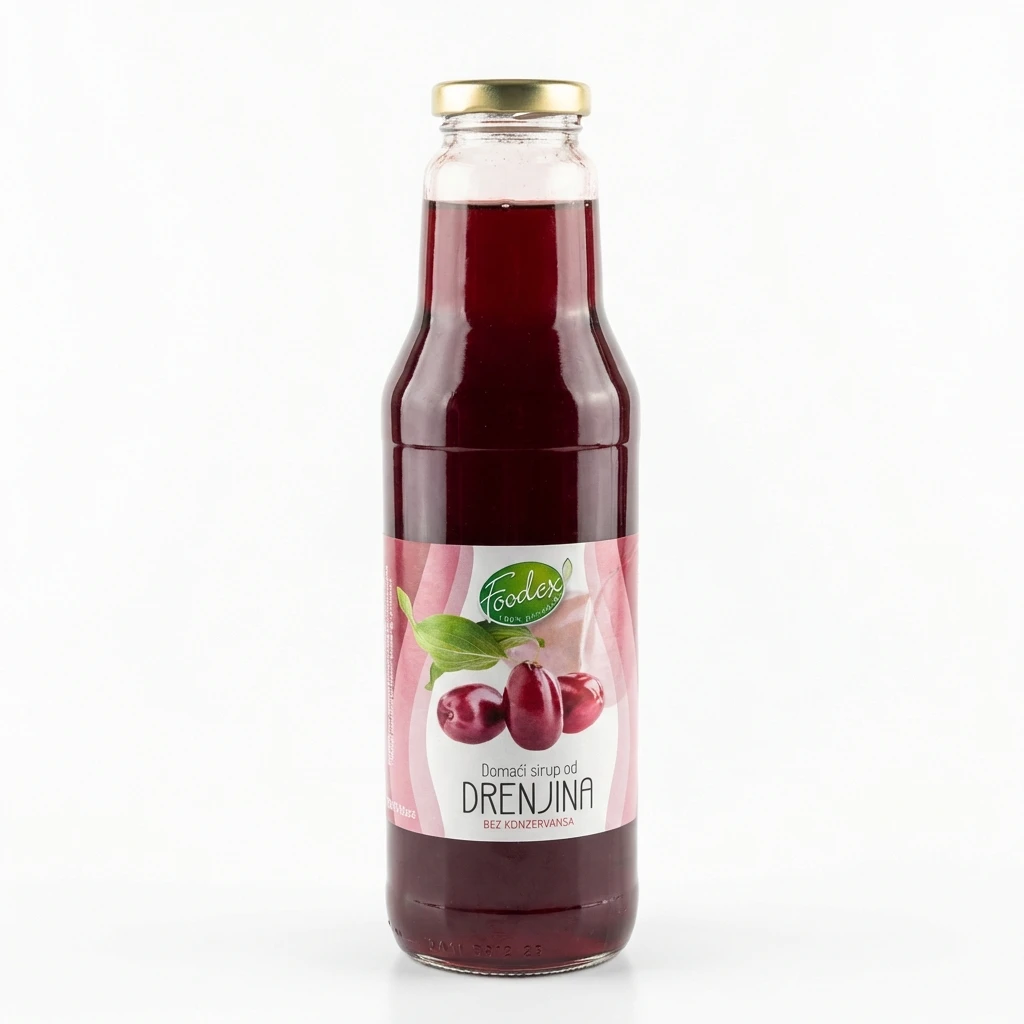 Sirup od drenjina 750 ml Foodex biotacka prodavnica zdrave hrane