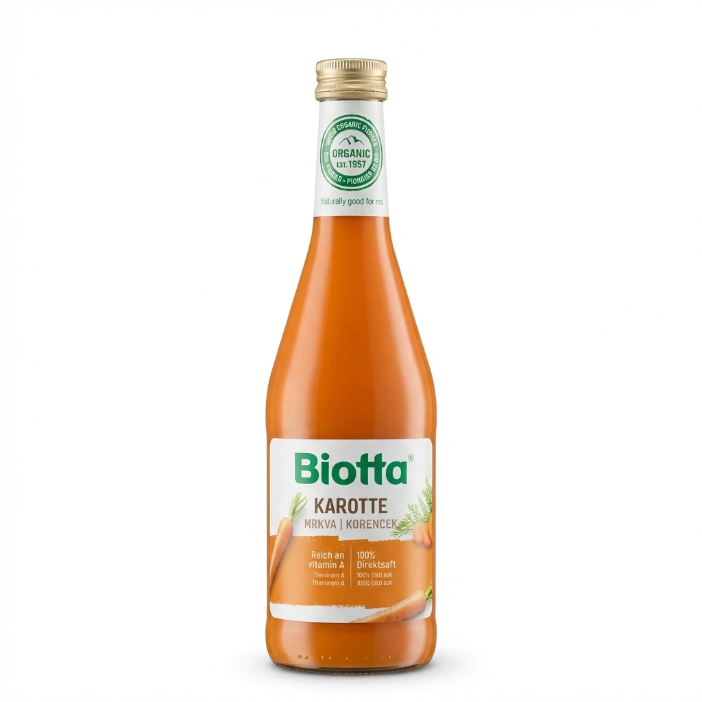 Sok od šargarepe 500 ml Biotta biotacka prodavnica zdrave hrane