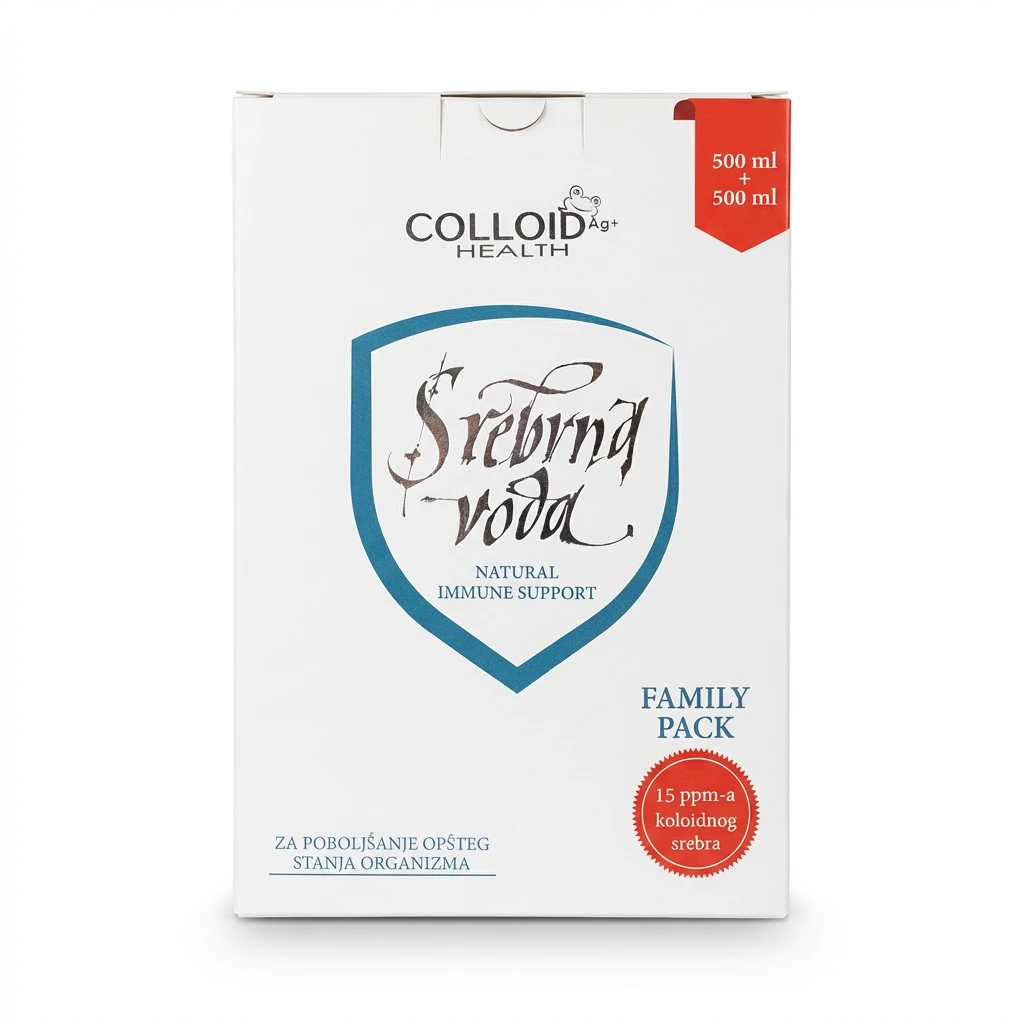 Srebrna voda 500 ml + 500 ml gratis Koloid biotacka prodavnica zdrave hrane