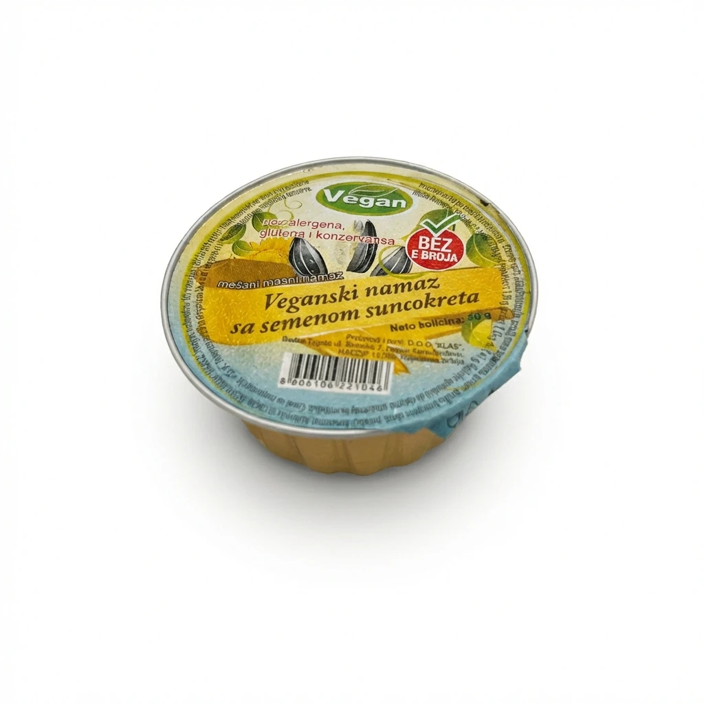 Veganski namaz sa suncokretom 50 g biotacka prodavnica zdrave hrane