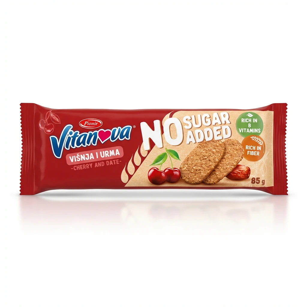 Vitanova keks sa višnjom i urmom 85 g Pionir biotacka prodavnica zdrave hrane