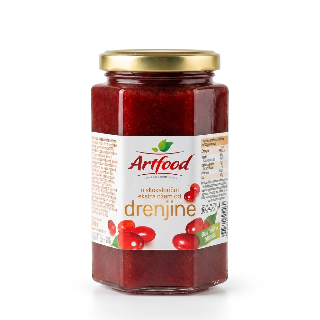Džem od drenjine 300 g Artfood biotacka prodavnica zdrave hrane