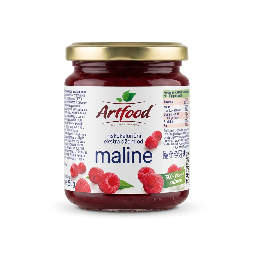 Džem od maline 300 g Artfood biotacka prodavnica zdrave hrane