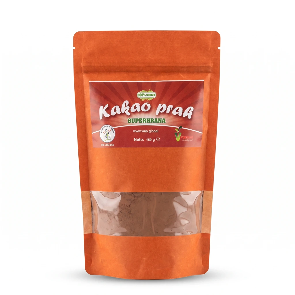 Kakao prah 150 g Vegana biotacka prodavnica zdrave hrane