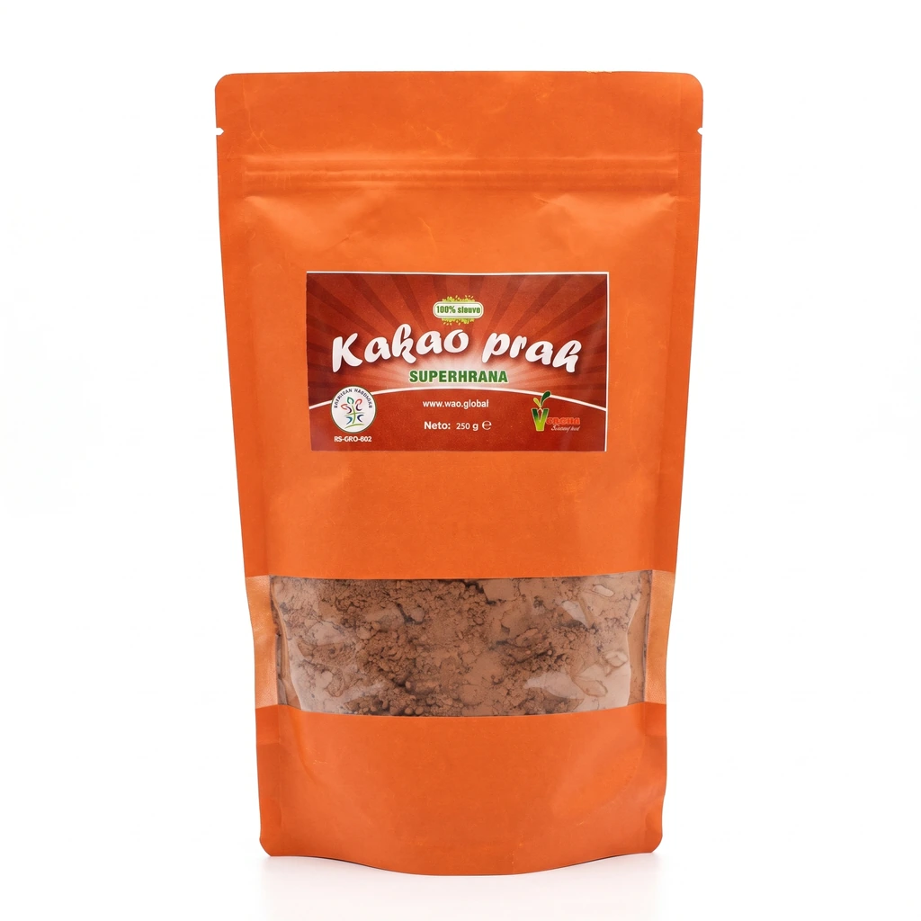 Kakao prah 250 g Vegana biotacka prodavnica zdrave hrane