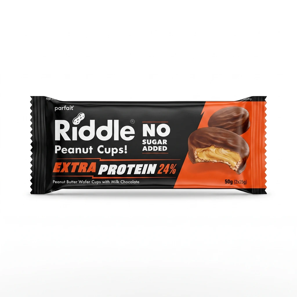 Kikiriki cups extra protein bez šećera 50 g Riddle biotacka prodavnica zdrave hrane