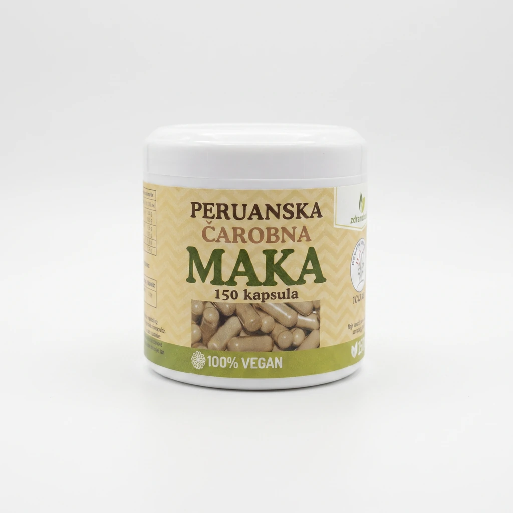 Peruanska čarobna maka 150 kapsula Zdravo Bilje biotacka prodavnica zdrave hrane