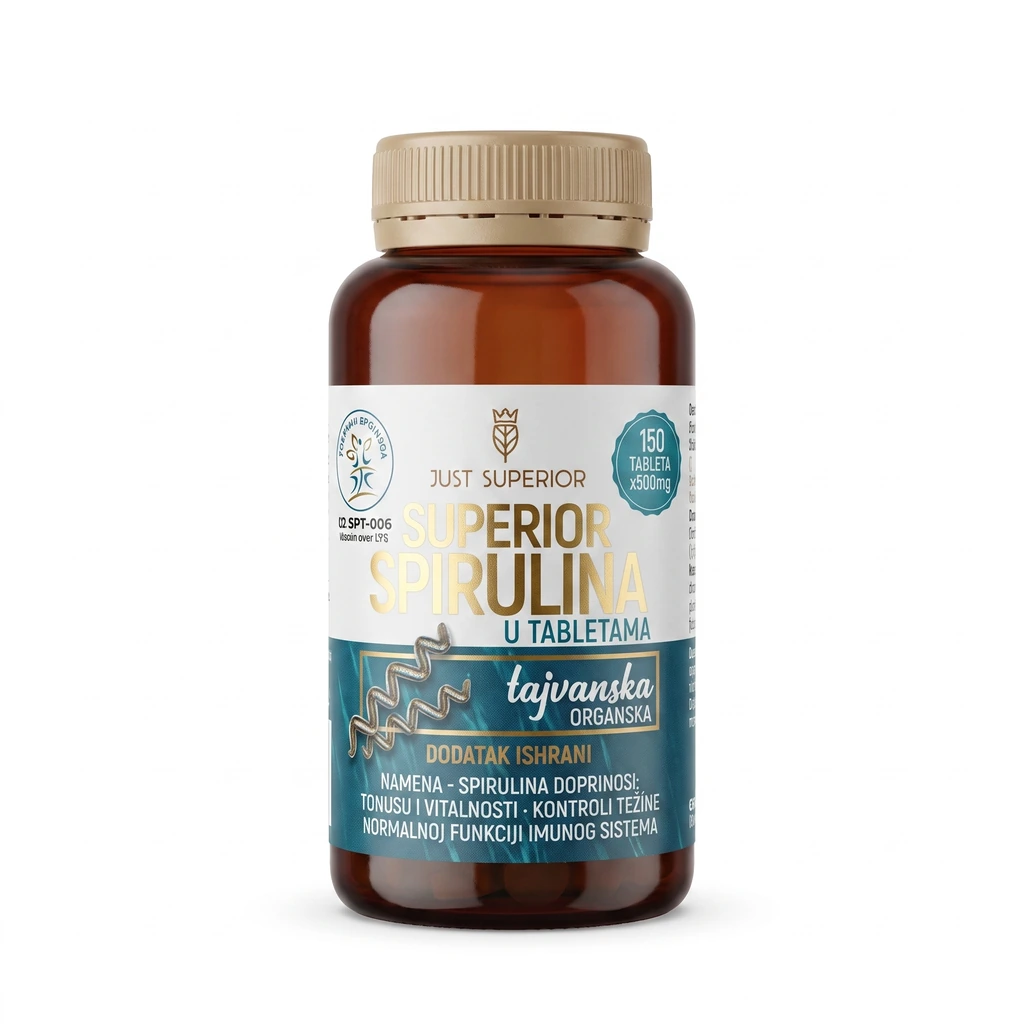 Spirulina 150 tableta Just Superior biotacka prodavnica zdrave hrane