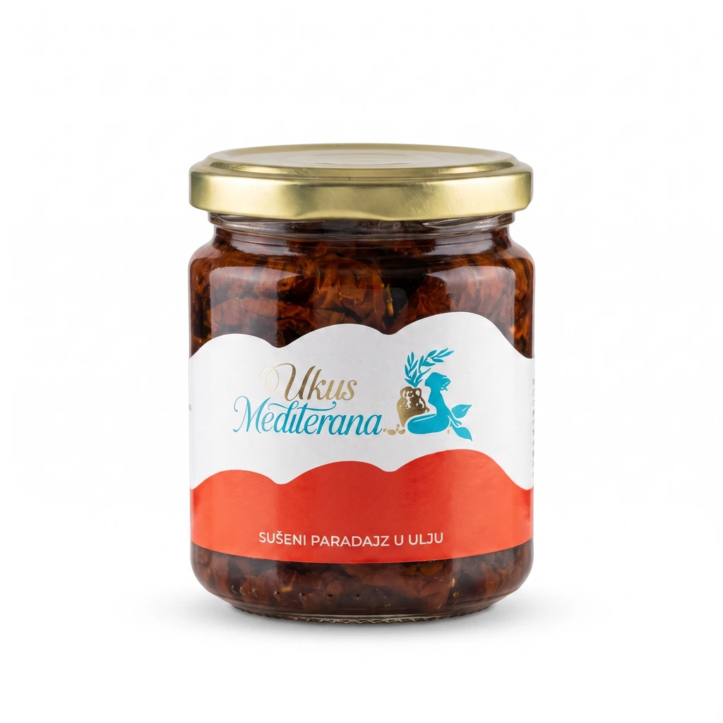 Sušeni paradajz u ulju 240 g (140 g oceđenog paradajza) biotacka prodavnica zdrave hrane