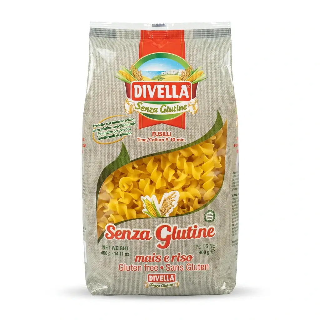 Testenina Fusili bez glutena 400 g Divella_ biotacka prodavnica zdrave hrane