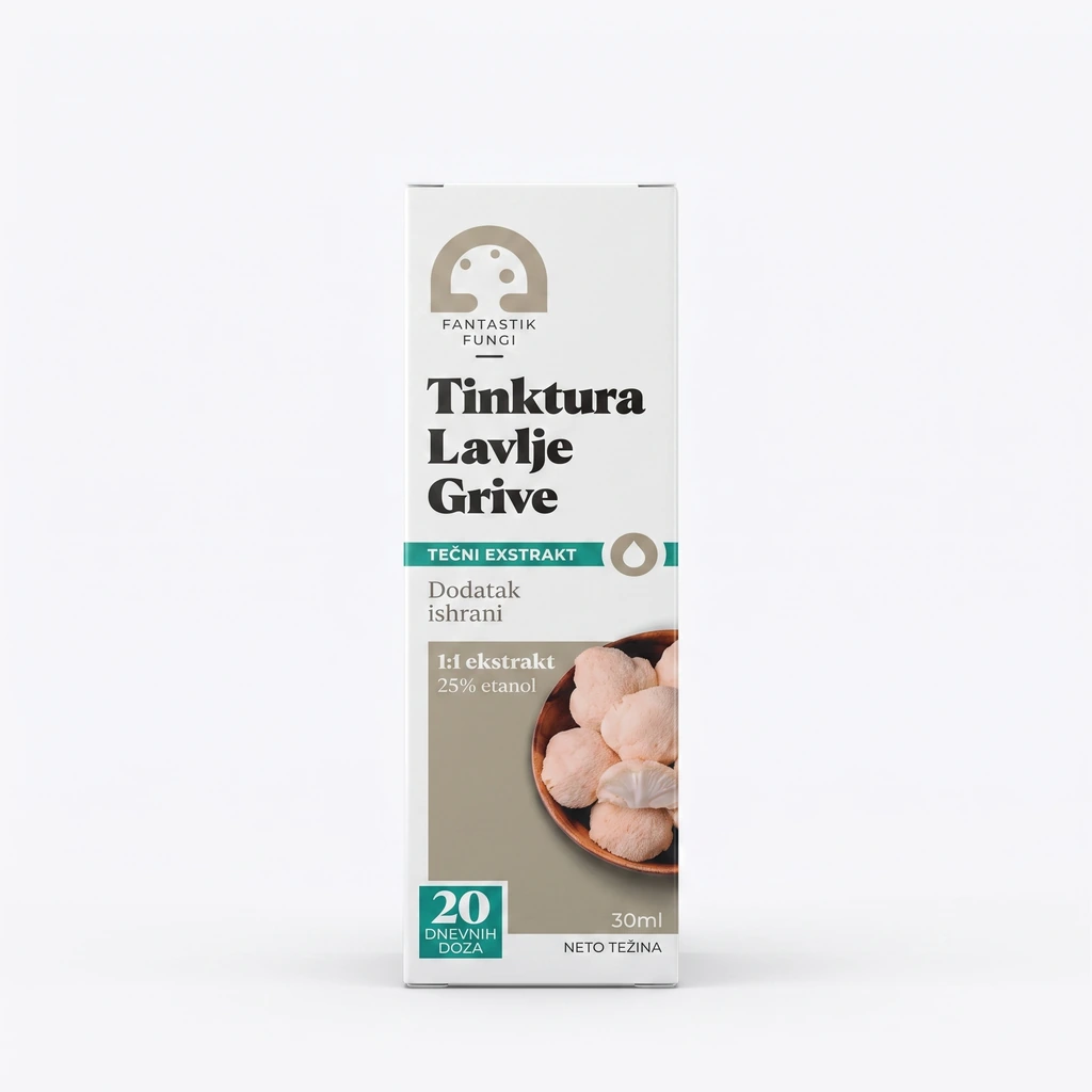 Tinktura lavlje grive 30 ml Fantastik Fungi biotacka prodavnica zdrave hrane